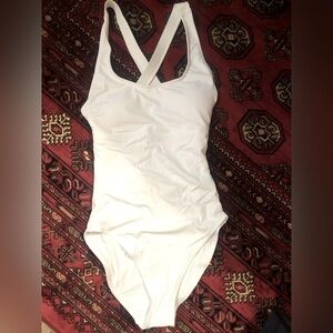 Andie Tulum One Piece Long Torso Small - White